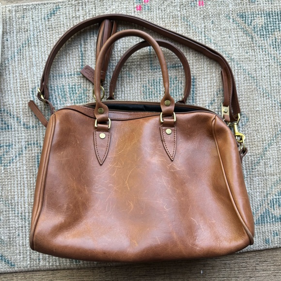 J.W. Hulme leather bowler bag satchel - Picture 6 of 13